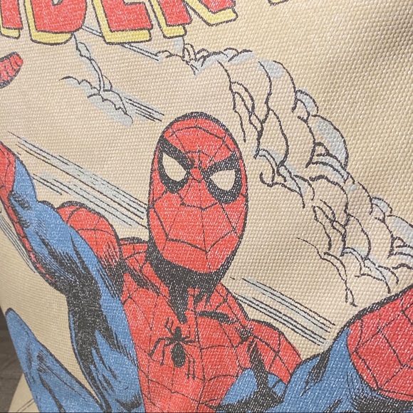 ❗️LAST ONE❗️COACH Spider-Man Canvas Tote Bag - Picture 11 of 14